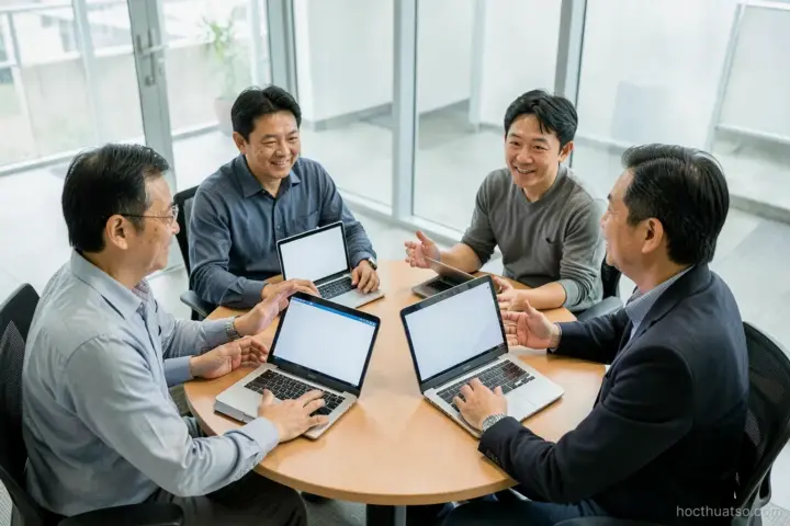 Mã hoá theo nhóm trong phần mềm định tính: gộp dự án, so người mã hoá